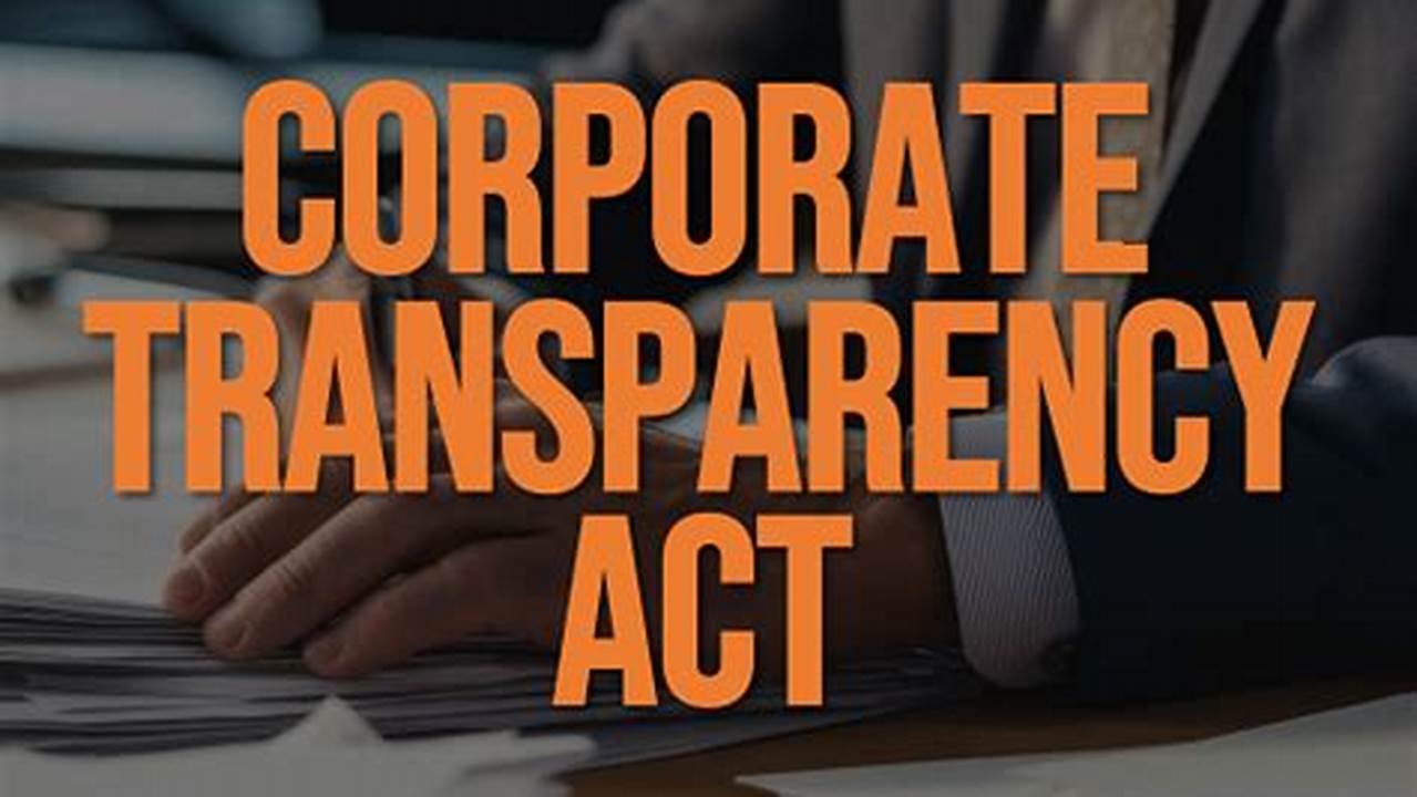 Corporate Transparency Act 2024 Pdf Editor