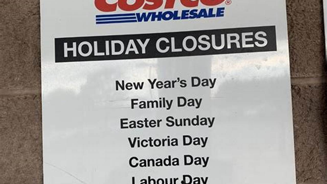 Costco Holiday Closures 2024