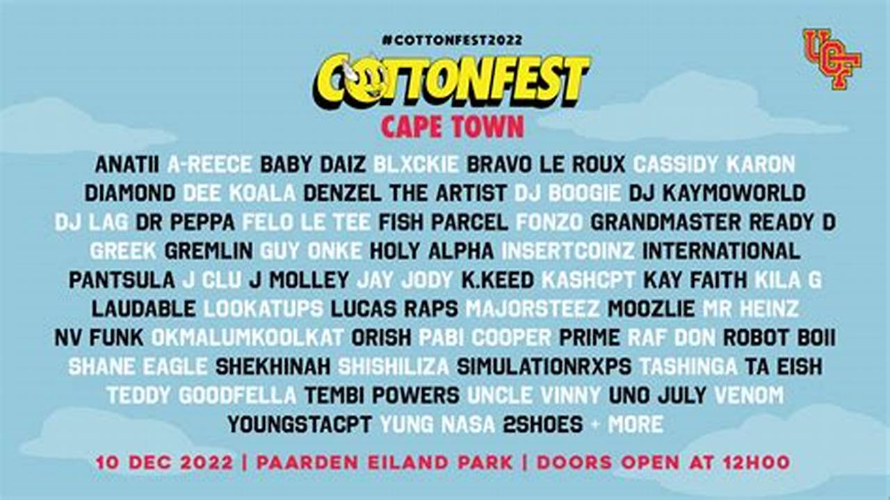 Cotton Fest 2024 Lineup