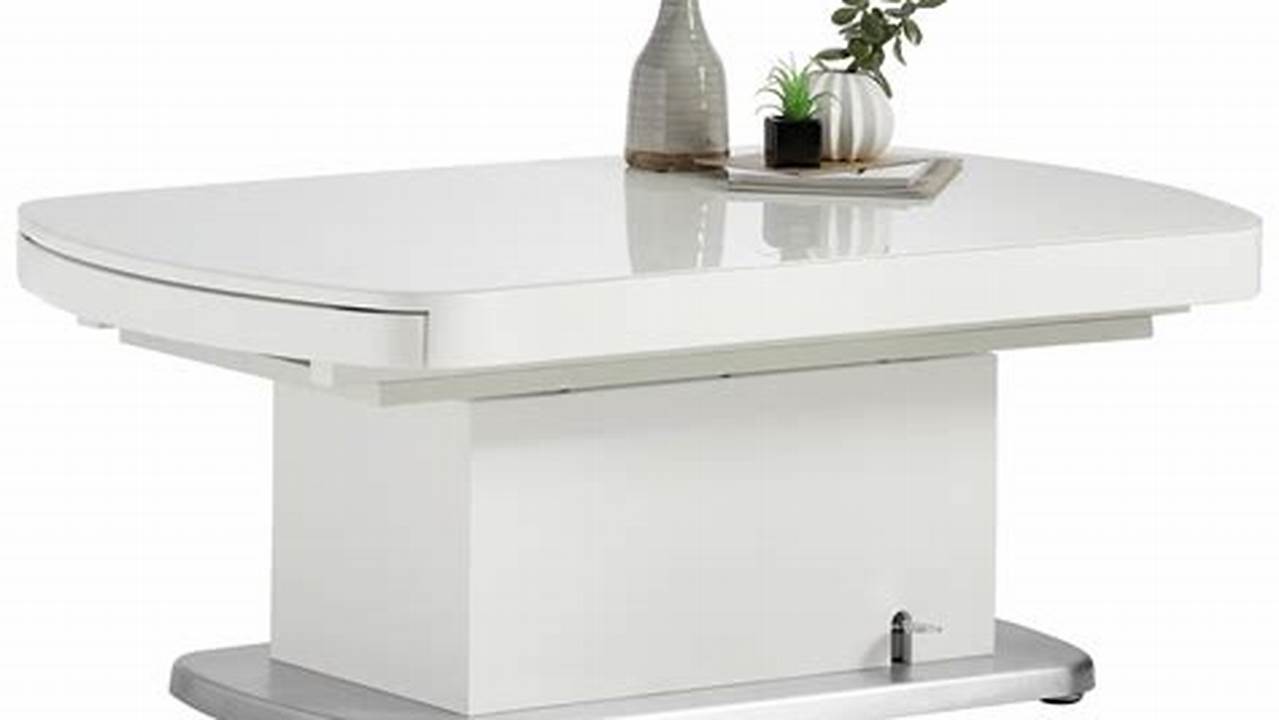 Couchtische in Weiß mit anpassbarer Höhe: Elegante Funktionalität für Ihr Wohnzimmer