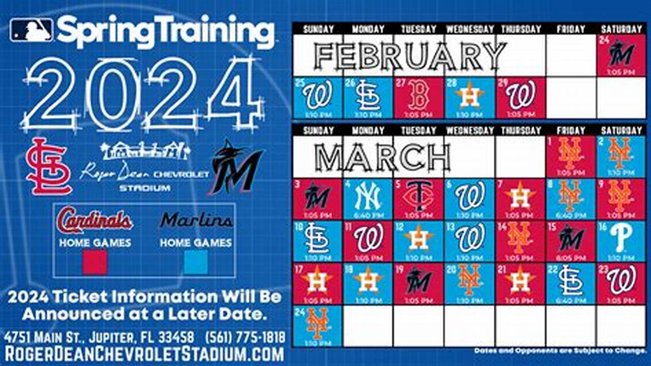 Countdown To Spring Training 2024 Locations