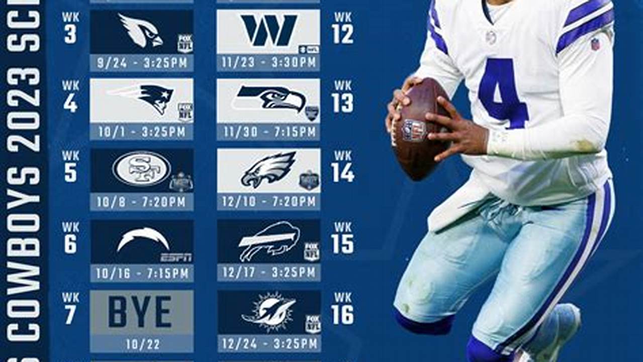 Cowboys 2024 Home Schedule