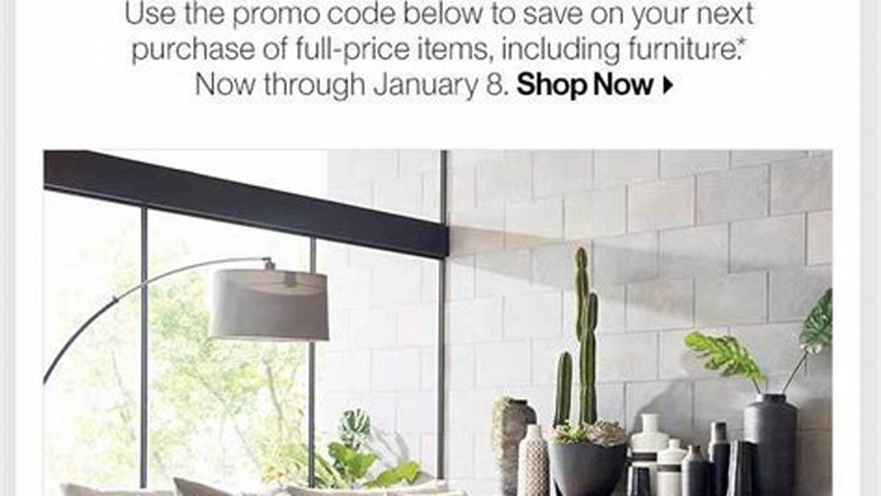 Crate And Barrel Promotion Code 2024