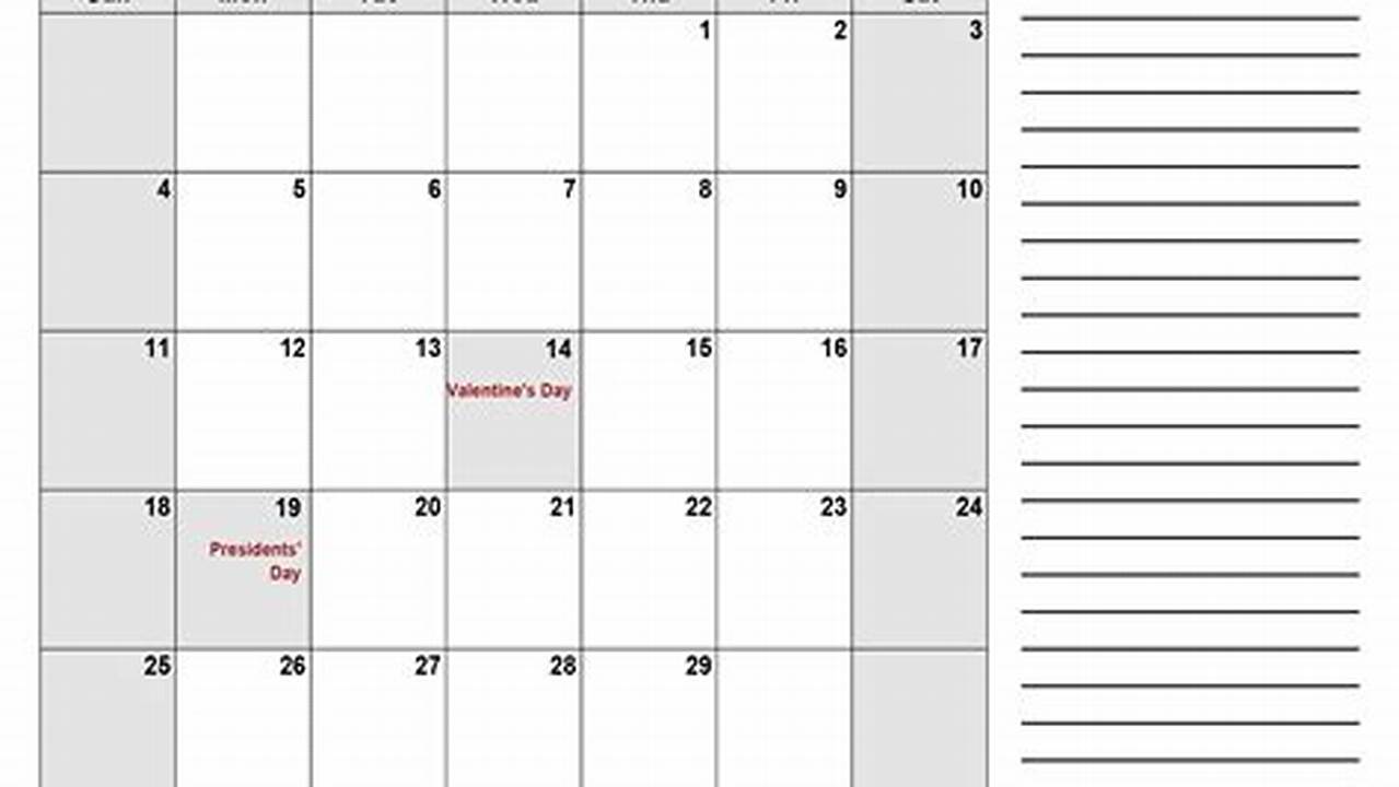 Create A Personalized Calendar For February 2024 Tacoma News Tribune