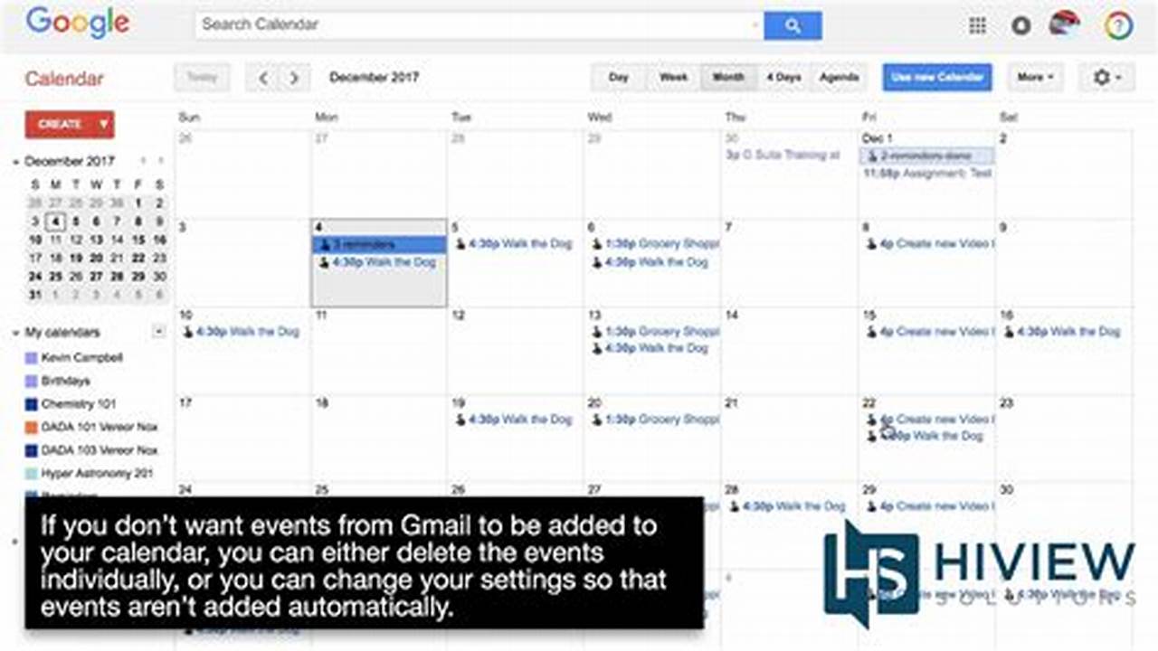 Create Gmail Calendar