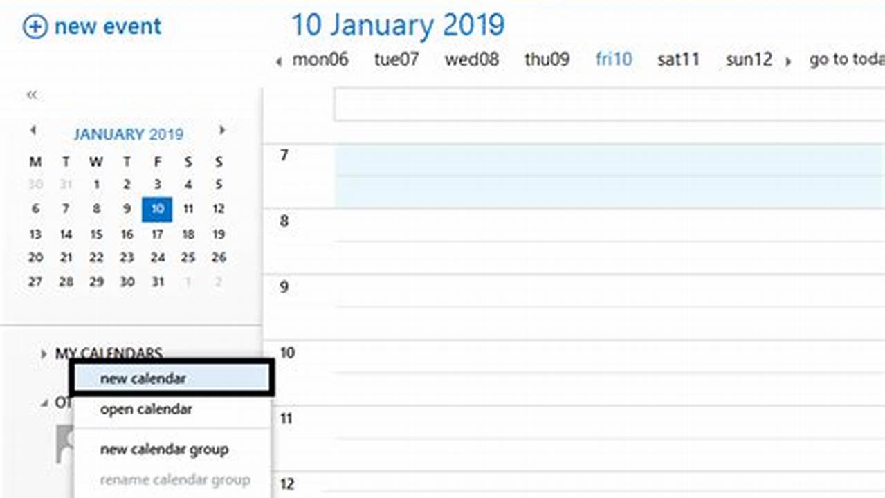 Create Shared Calendar Outlook 365