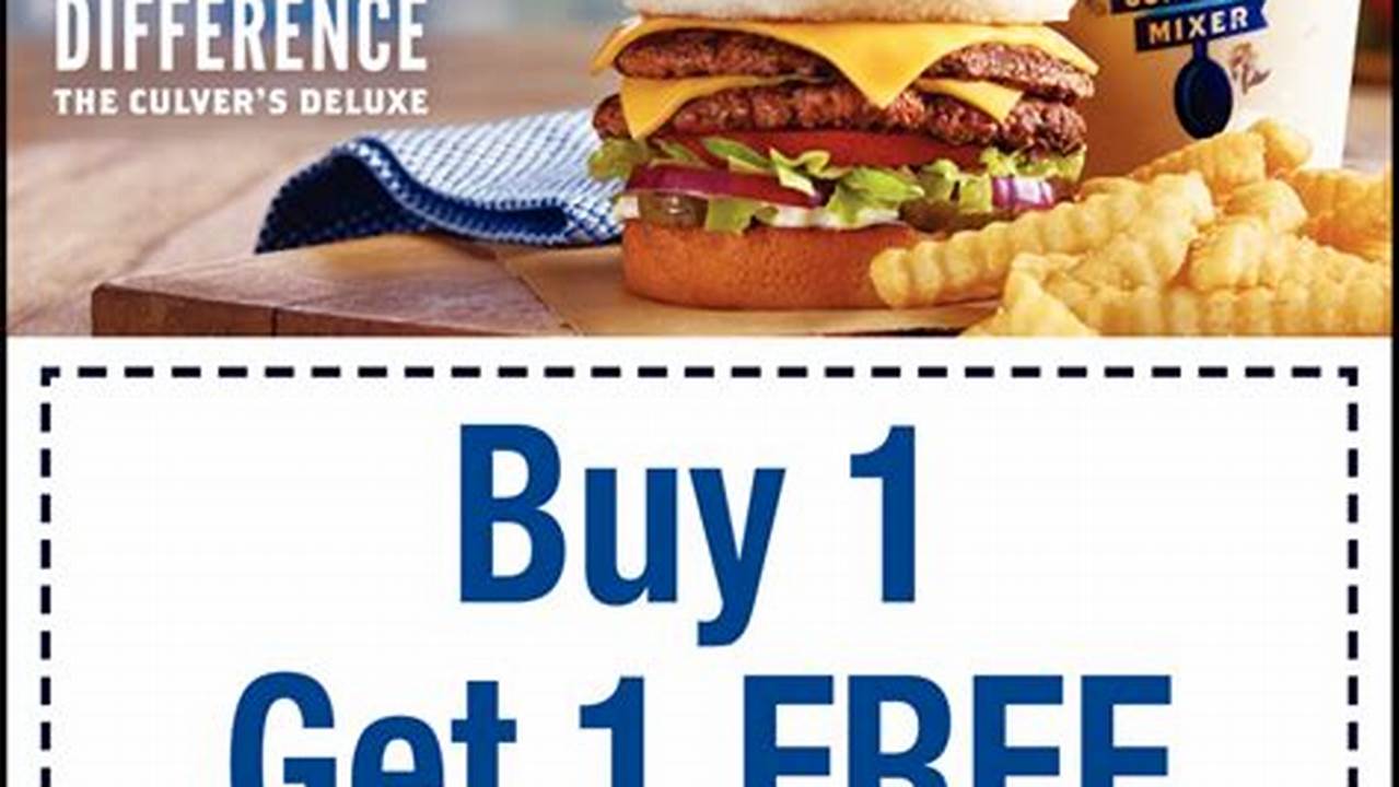 Culver's Coupons 2024