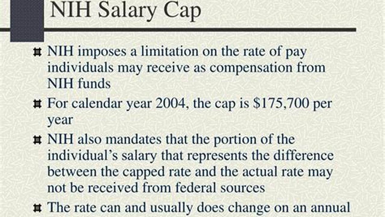 Current Nih Salary Cap 2024