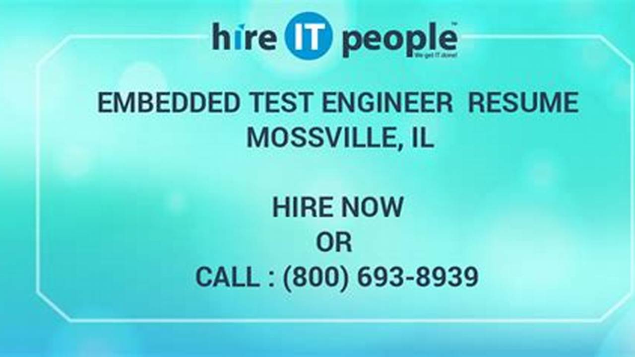 Current Research Engineer In Mossville, Il, Illinois., 2024