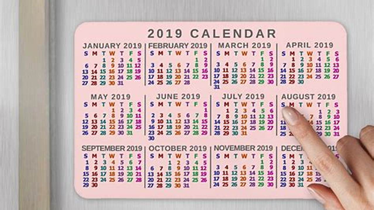 Custom Magnetic Calendar For Refrigerator