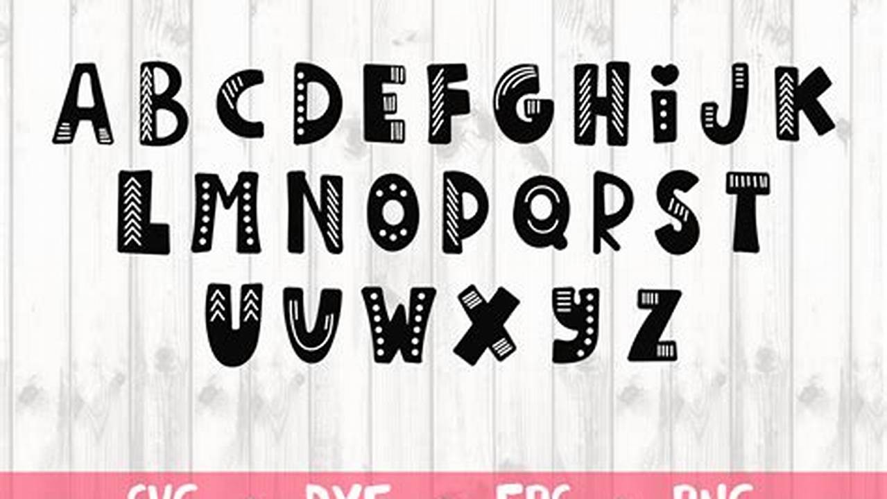 Custom Typeface, Free SVG Cut Files