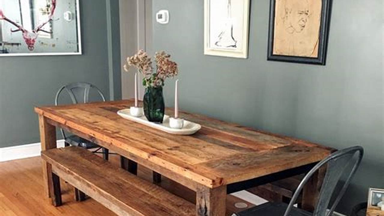 Custom-built Reclaimed Barnwood Dining Table