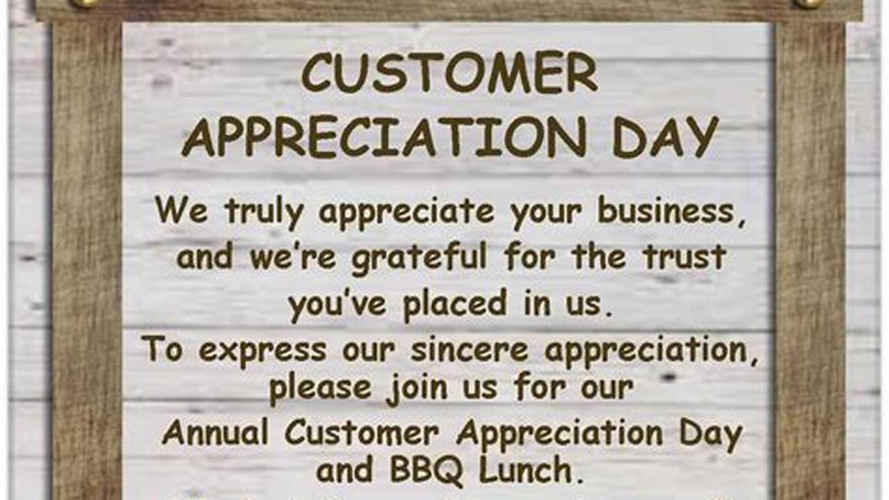 Customer Appreciation Week 2024