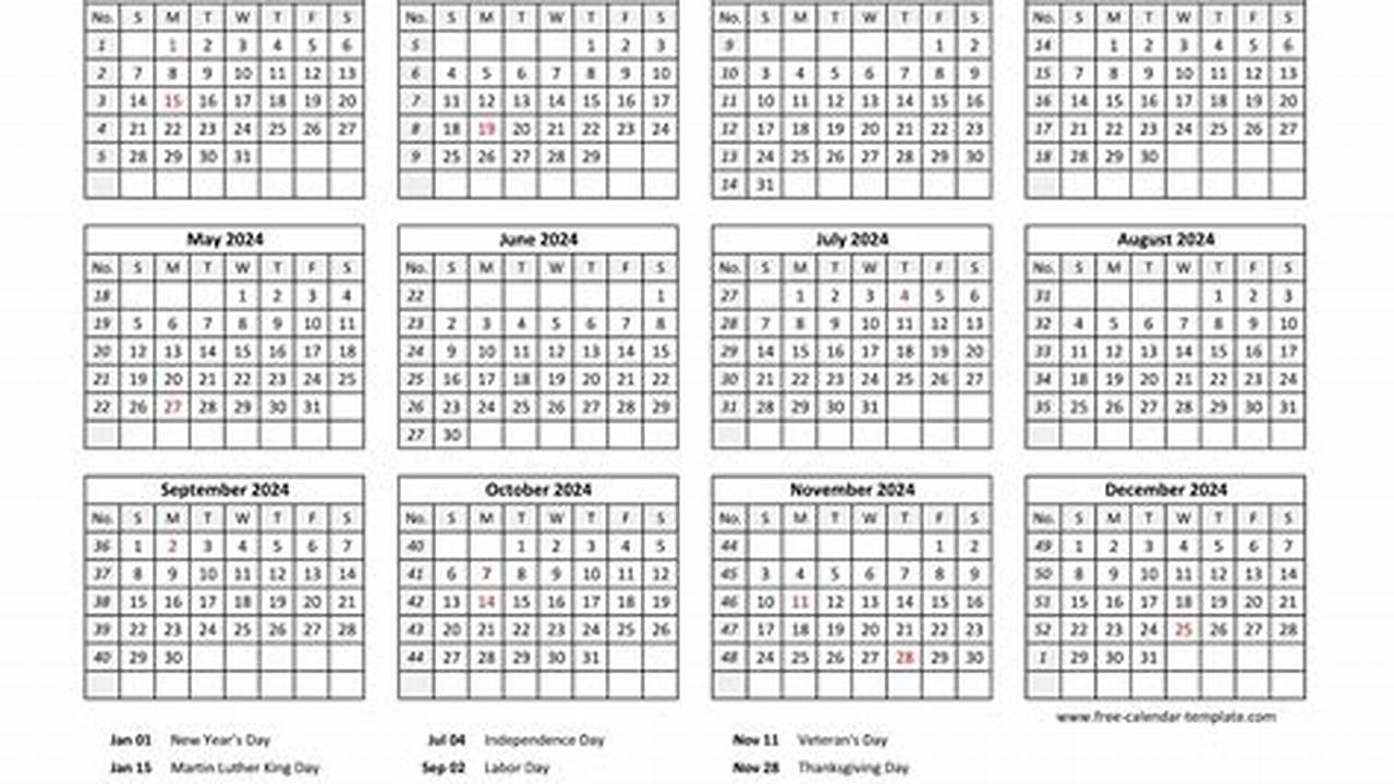 Customize Your 2024 Calendar With Holidays And Events And Holidays