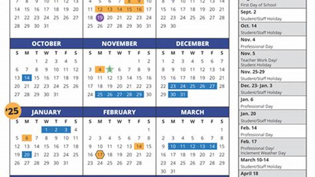 Cyfair 2024-25 Calendar