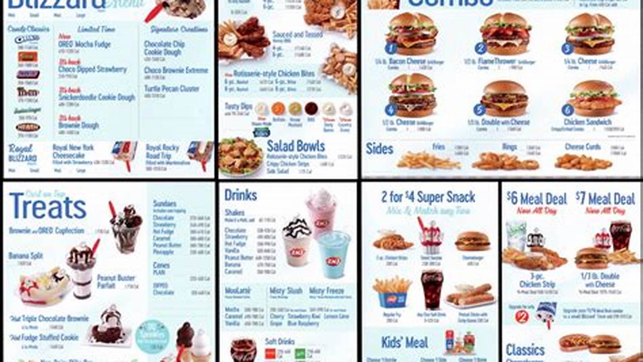 Dairy Queen 2024 Seasonal Menu With Prices