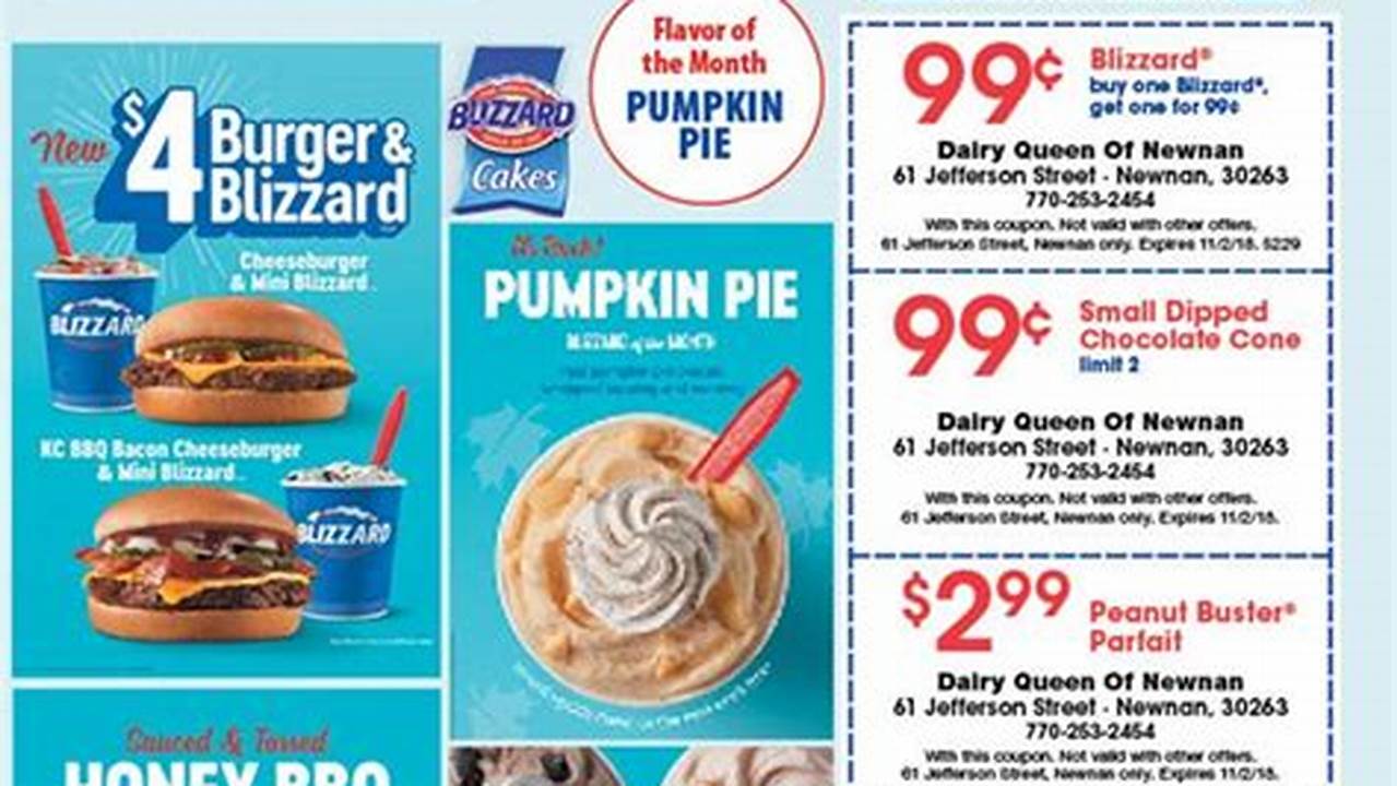 Dairy Queen Canada Coupons 2024 Free Printable