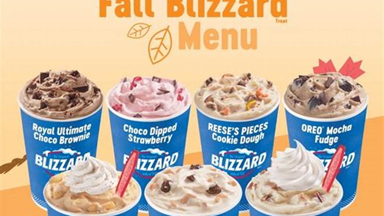 Dairy Queen In Honor Of Fall 2023, Dairy Queen Is Rolling Out The Dq Fall Blizzard Menu., 2024