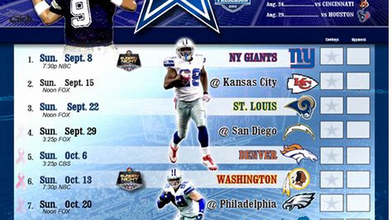 Dallas Cowboys Preseason 2024 Tv Schedule