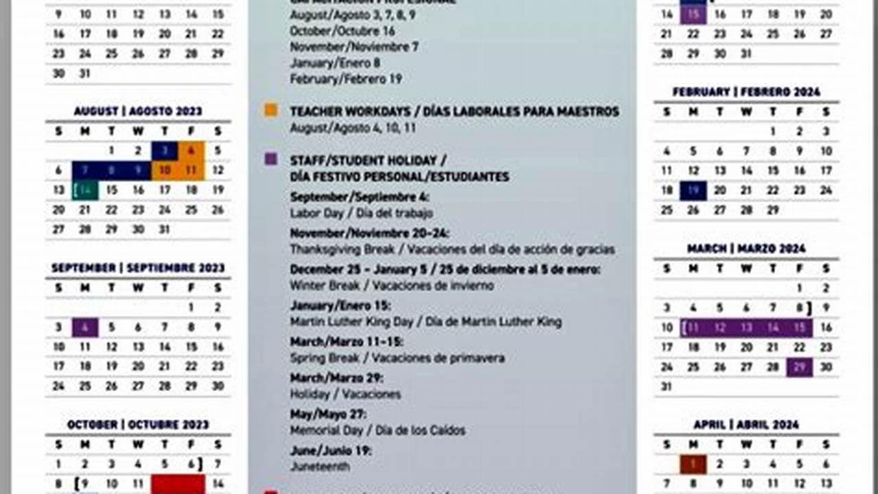 Dallas School District Calendar 2024-2024