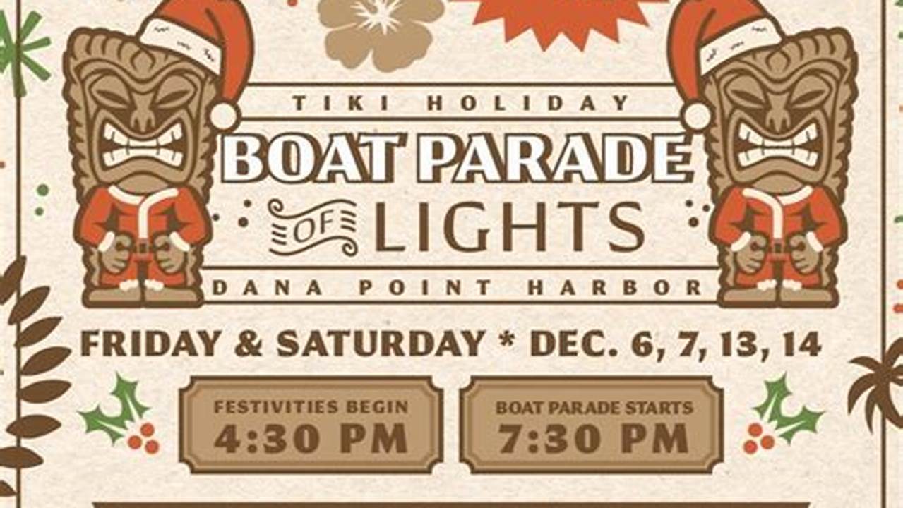 Dana Point Boat Parade 2024 Schedule