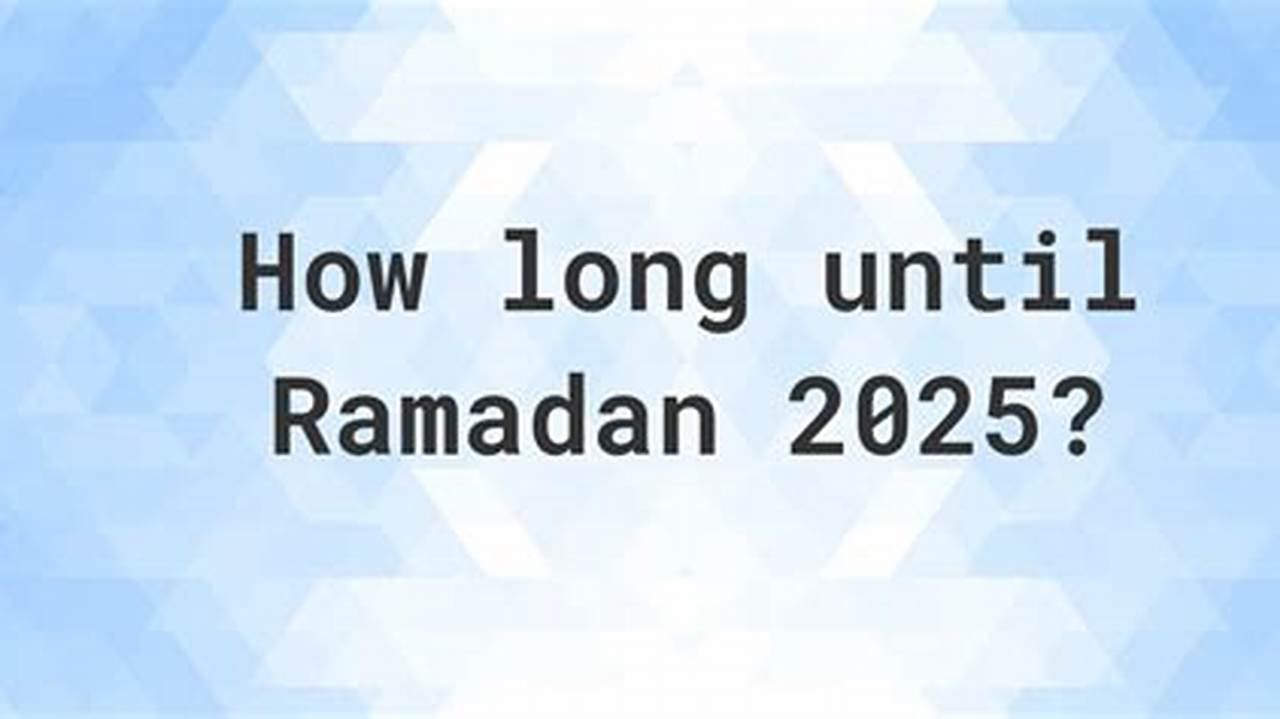 Days Left In Ramadan 2025., 2024