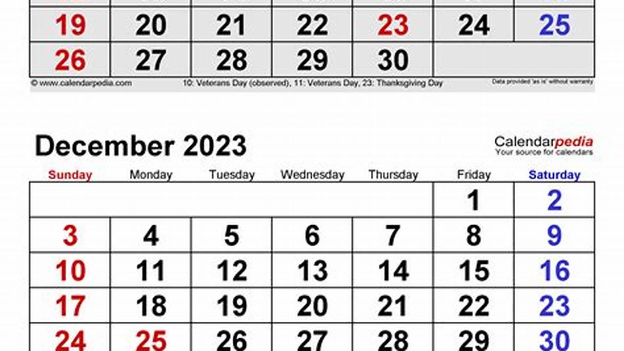 December 2024 - January 2024 Calendar