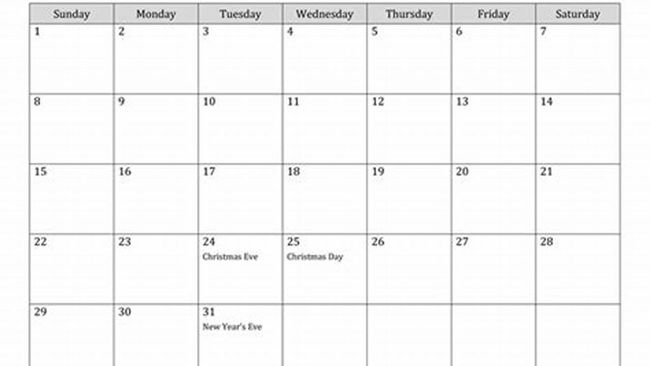 December 2024 And January 2024 Calendar With Holidays