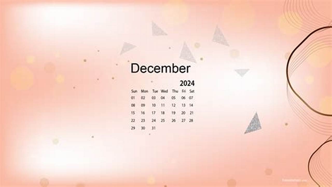 December 2024 Calendar Wallpaper Desktop