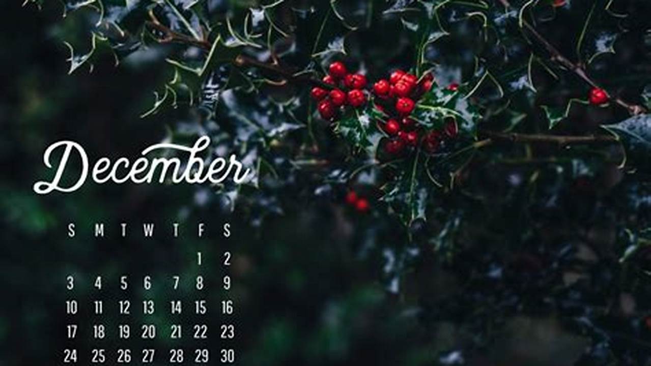 December 2024 Calendar Wallpaper Hd