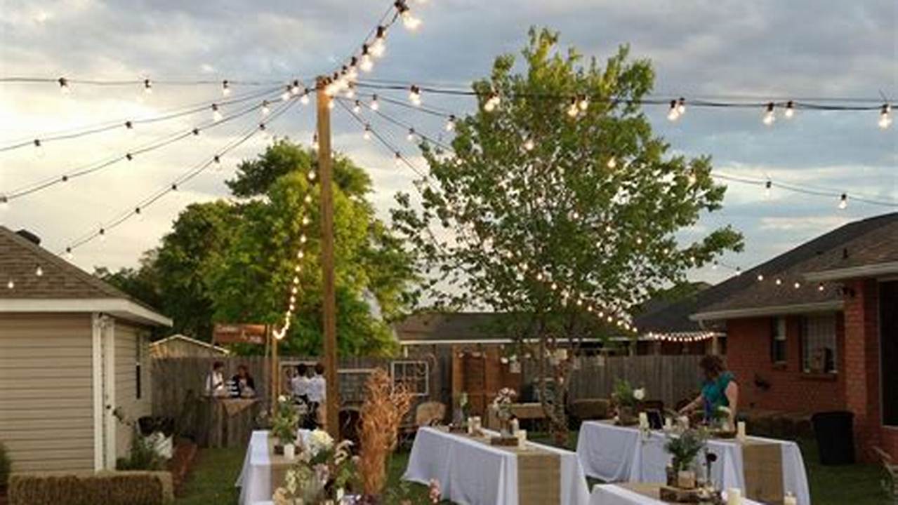Decor, How To Plan A Backyard Wedding