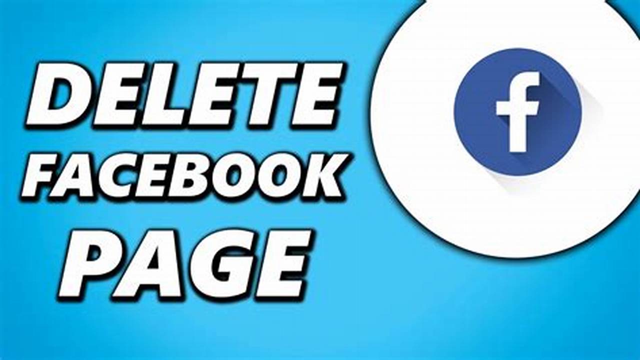 Delete A Facebook Page 2024