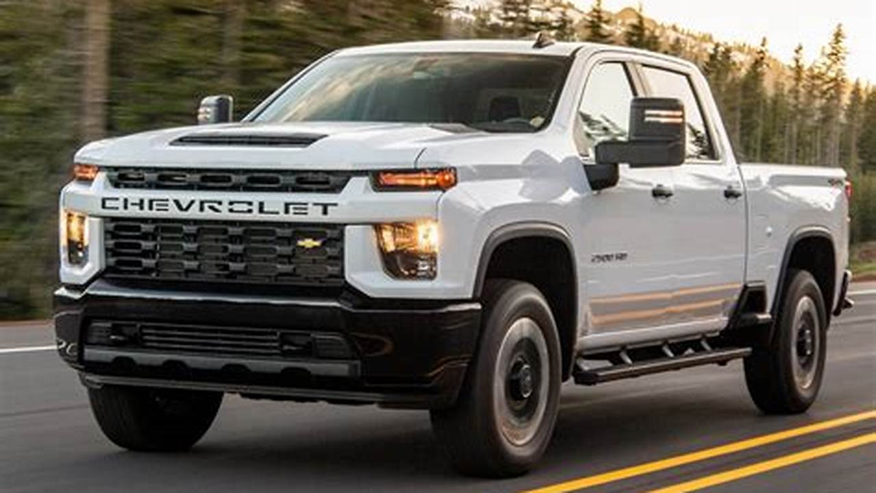 Detailed Specs And Features For The 2024 Chevrolet Silverado 2500Hd Including Dimensions, Horsepower, Engine, Capacity, Fuel Economy, Transmission, Engine Type, Cylinders, Drivetrain And., 2024