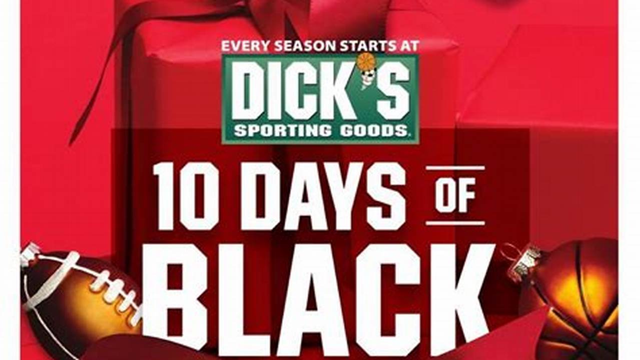 Dicks Sporting Goods 2024 Black Friday Ad