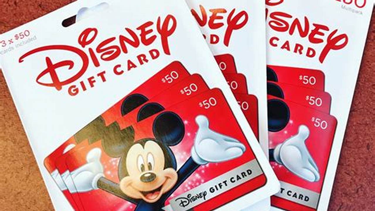 Discounted Disney Gift Cards 2024