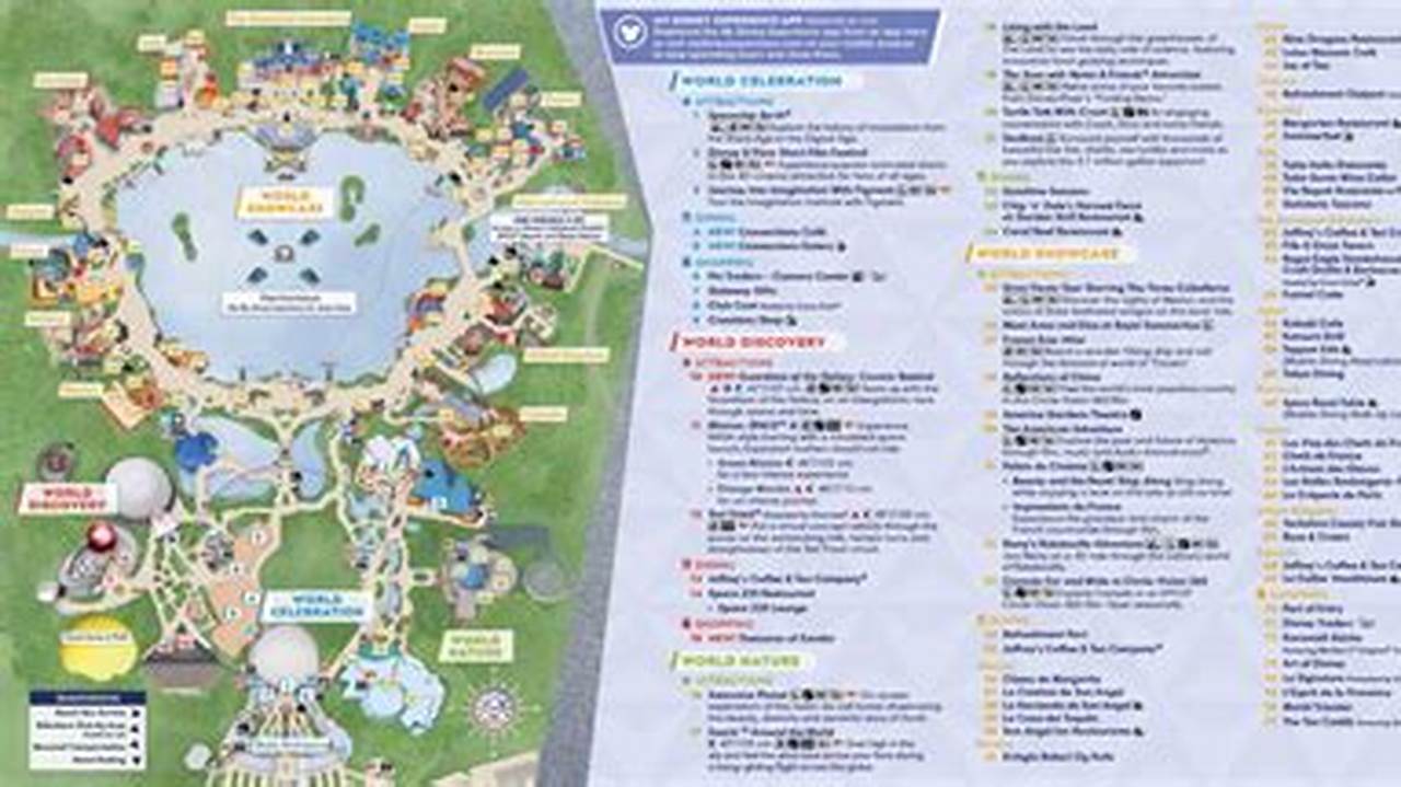 Disney World Epcot Map 2024