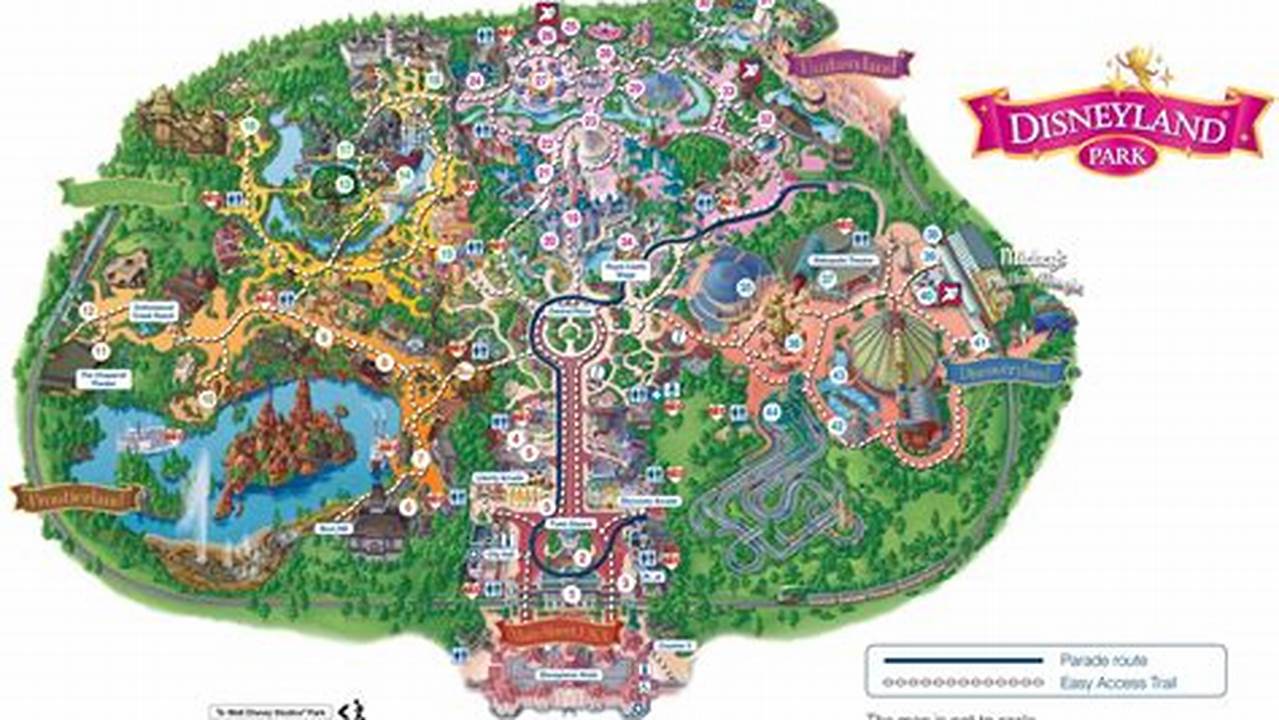 Disneyland Ride Closures January 2024 Map