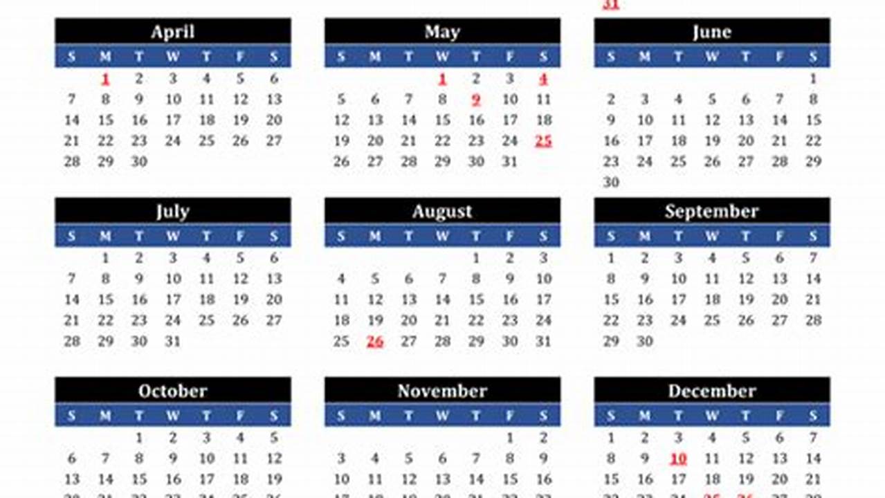 Displays Gregorian Calendar In Namibia For The Month April 2026, 1447., 2024