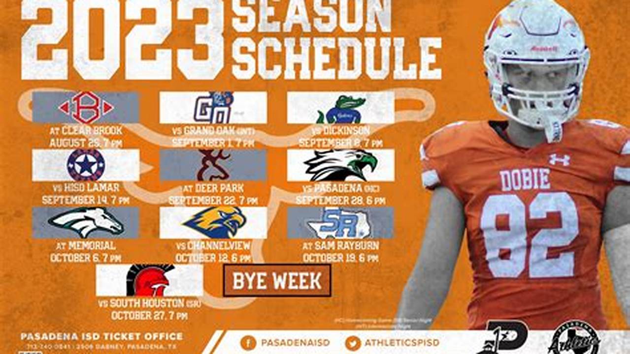 Dobie Football Schedule 2024