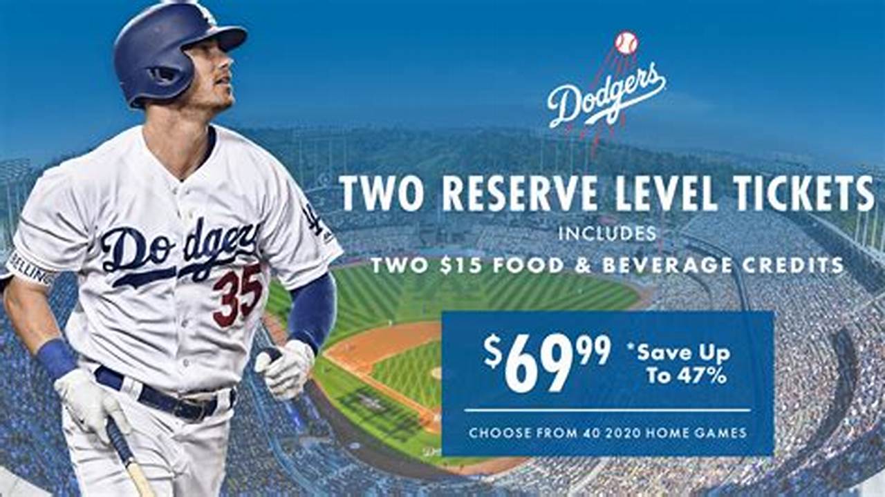 Dodgers Single Game Tickets 2024