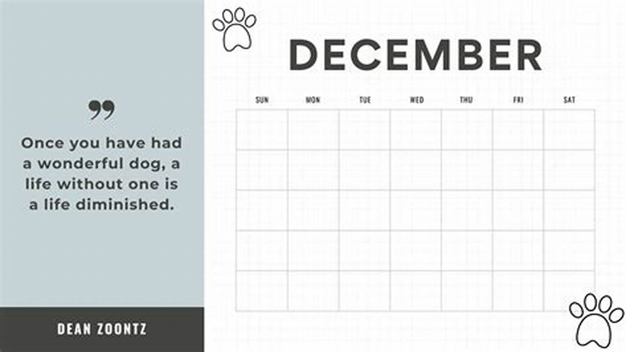 Dog Calendar Quotes