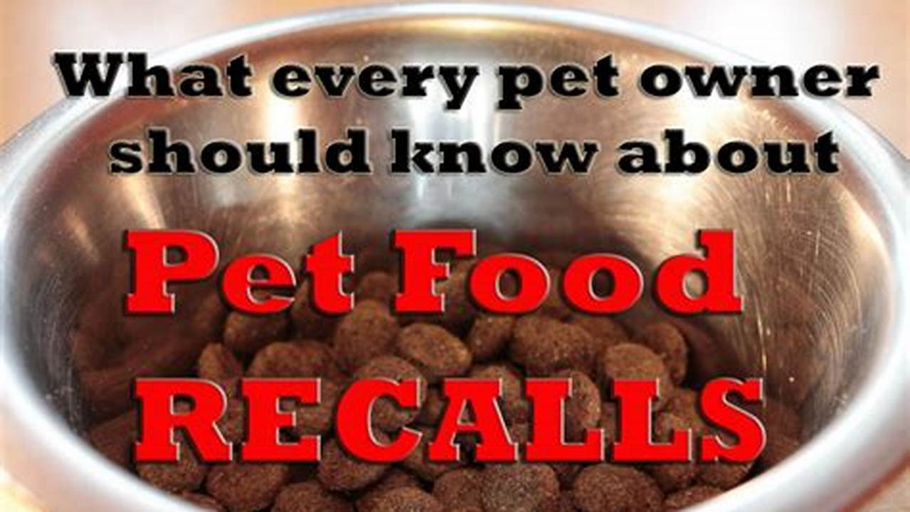Dog Food Recalls November 2024
