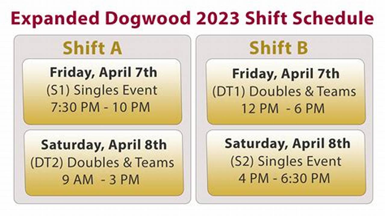Dogwood Pass 2024 Schedule