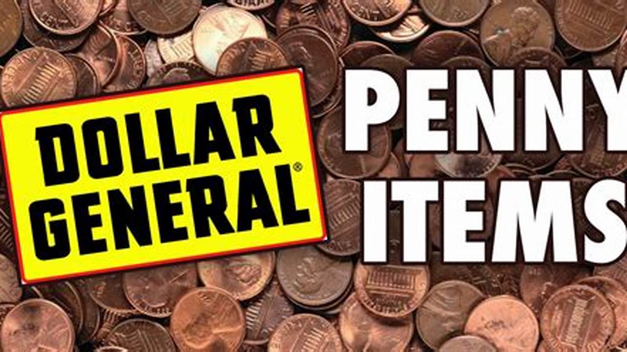 Dollar General Penny List April 2024