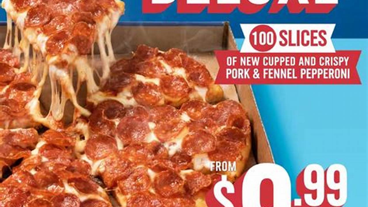 Domino'S Pizza With Pepperoni 2024 Menu