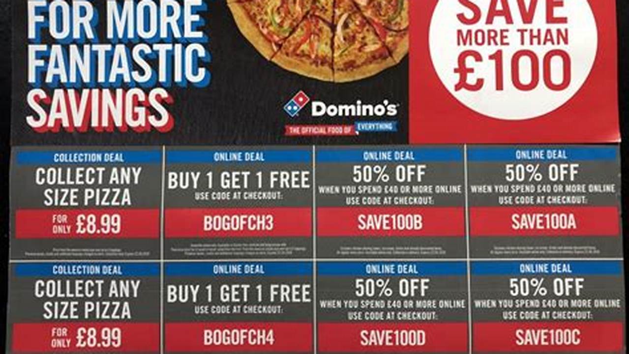 Dominos Promo Codes August 2024