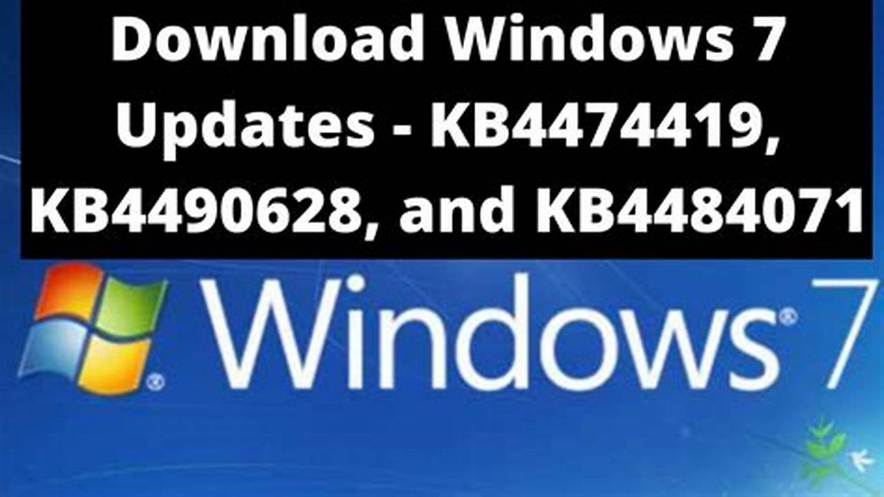Download All Windows 7 Updates Offline Install 2024