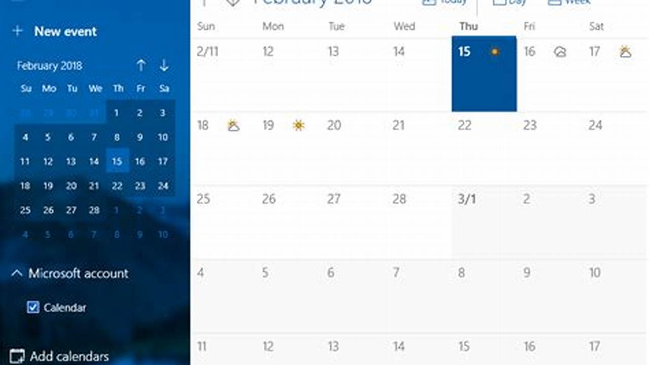 Download Calendar For Windows 10