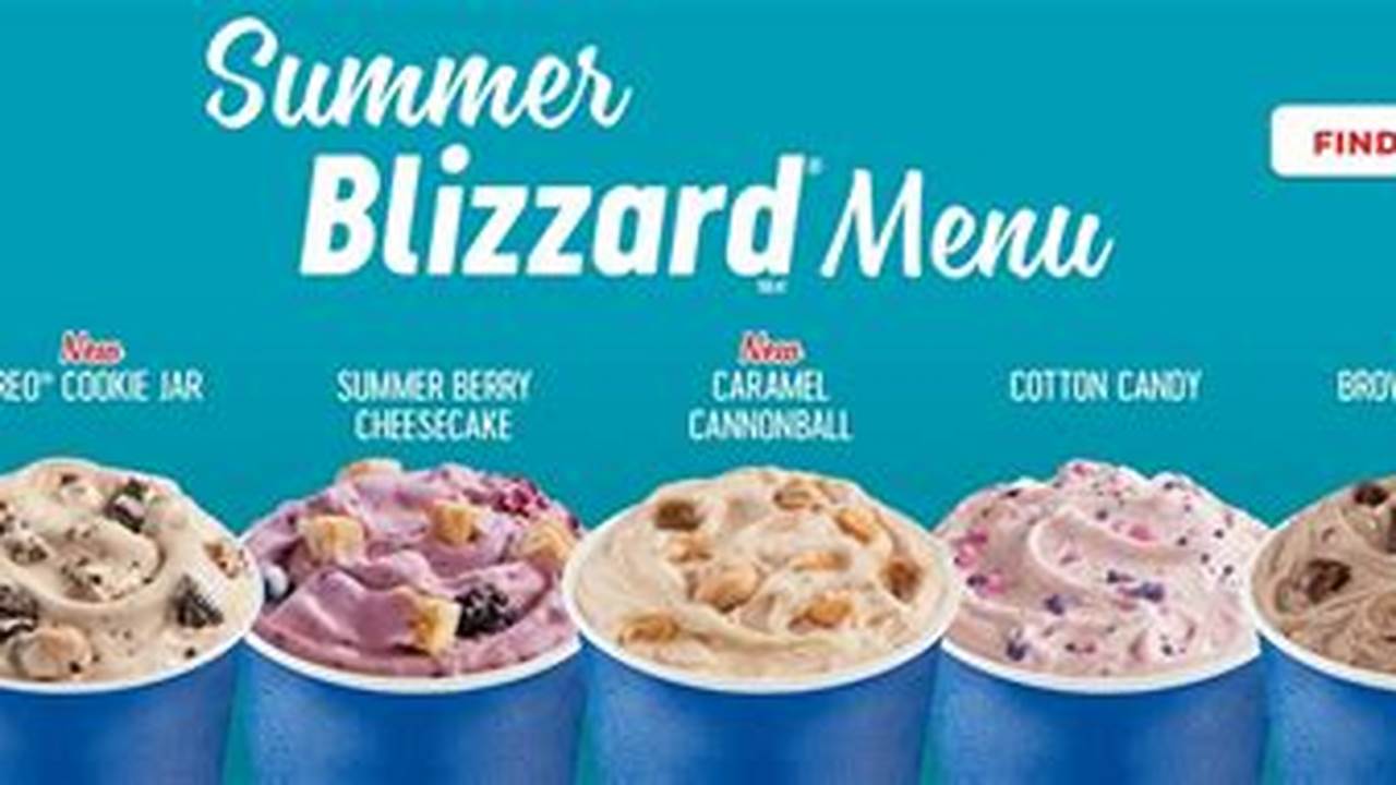 Dq Blizzard Flavors Summer 2024 Schedule