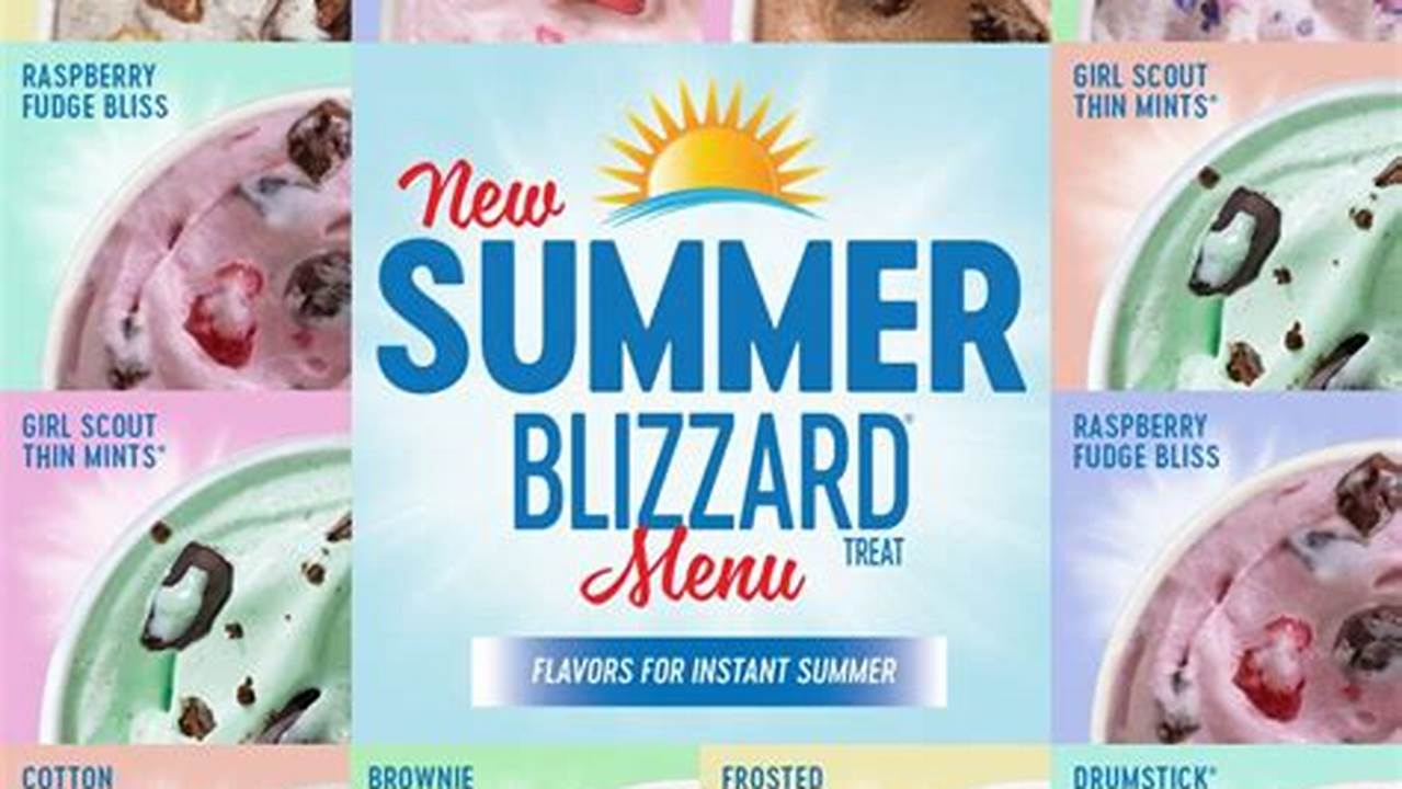 Dq Summer Flavors 2024 Menu